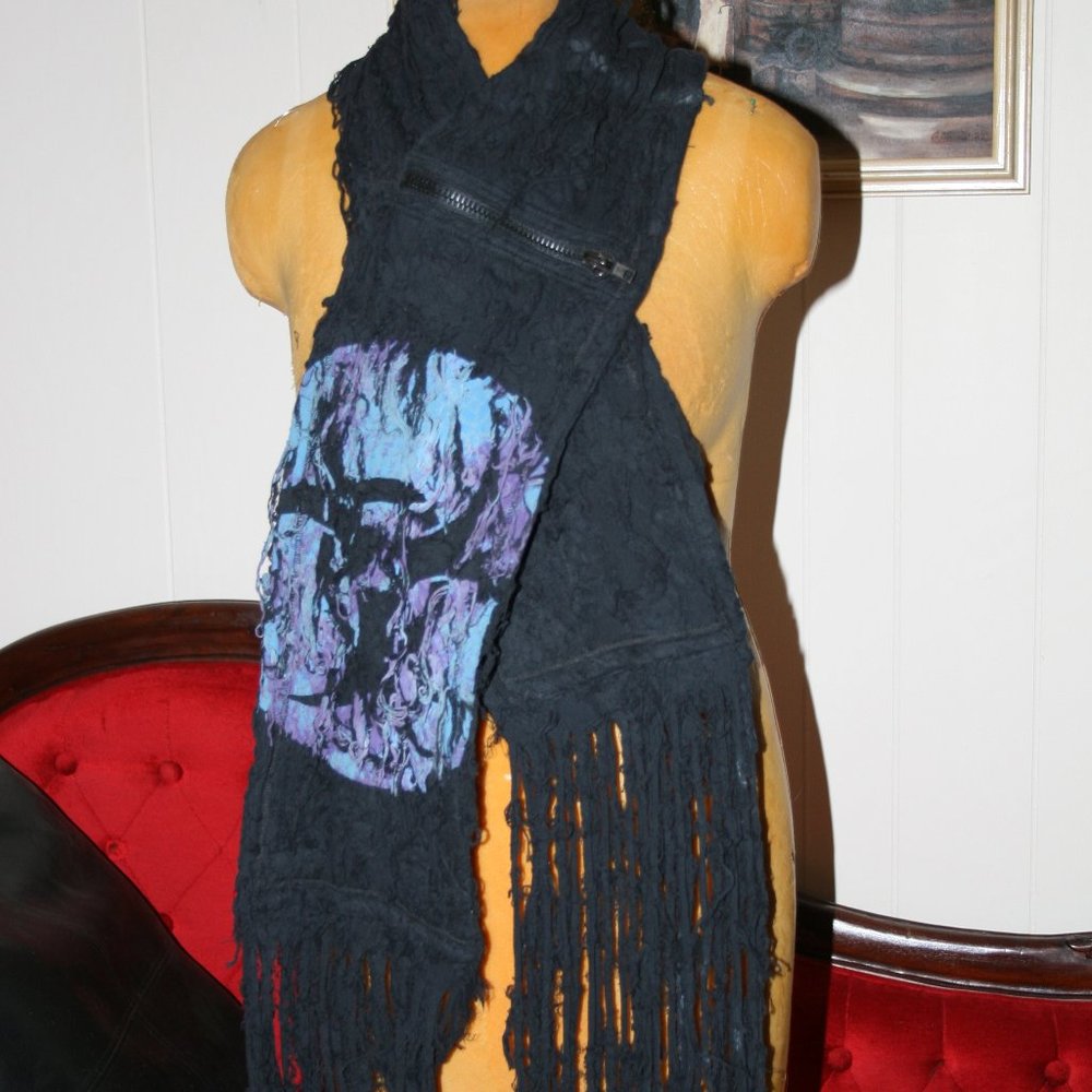 Lip Service Bio Threat Nuclear Winter Scarf - Purple One Size